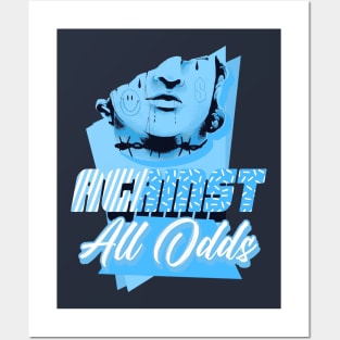 Against All Odds Laser Blue Posters and Art
